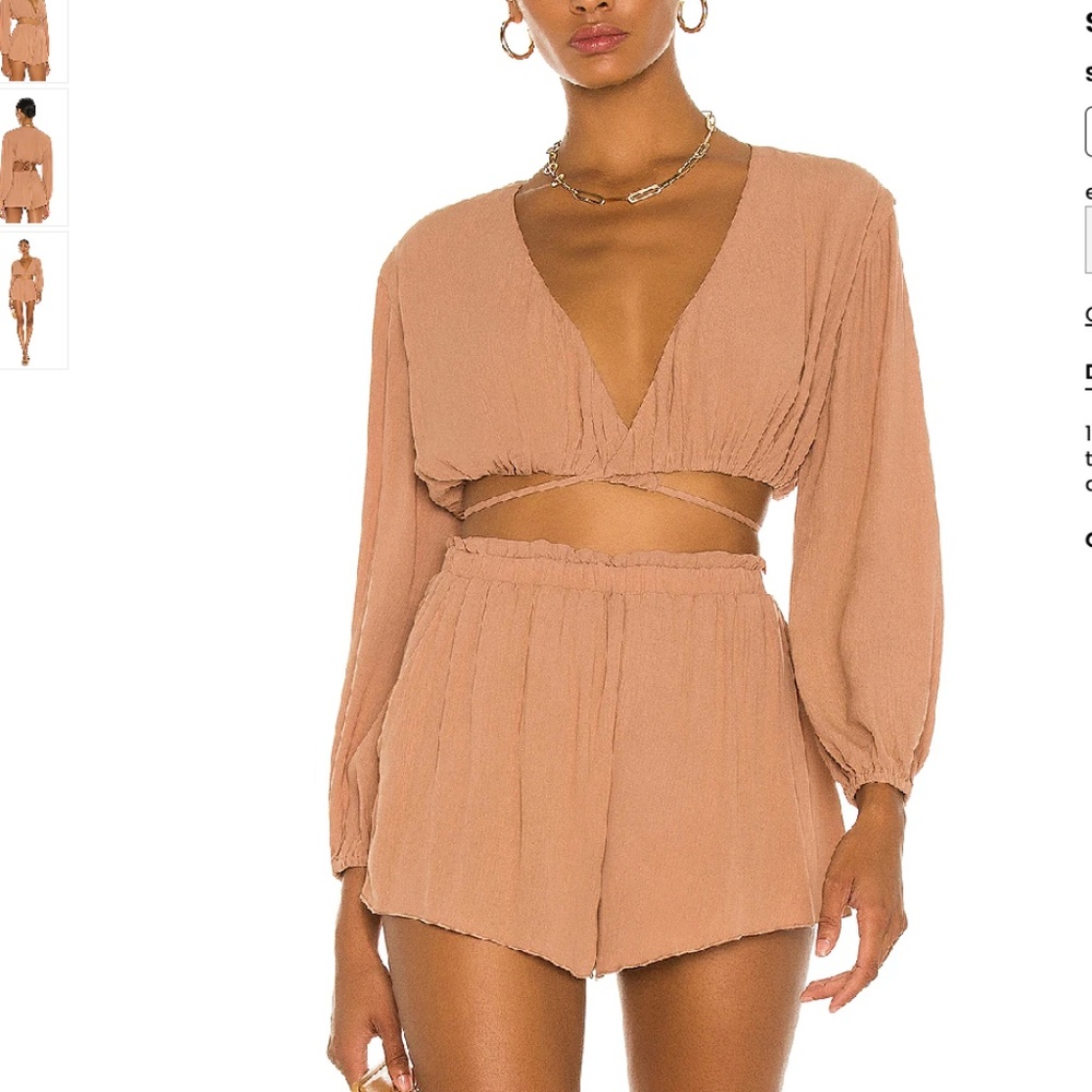 Camila Coelho Hattie Top and Matching Shorts